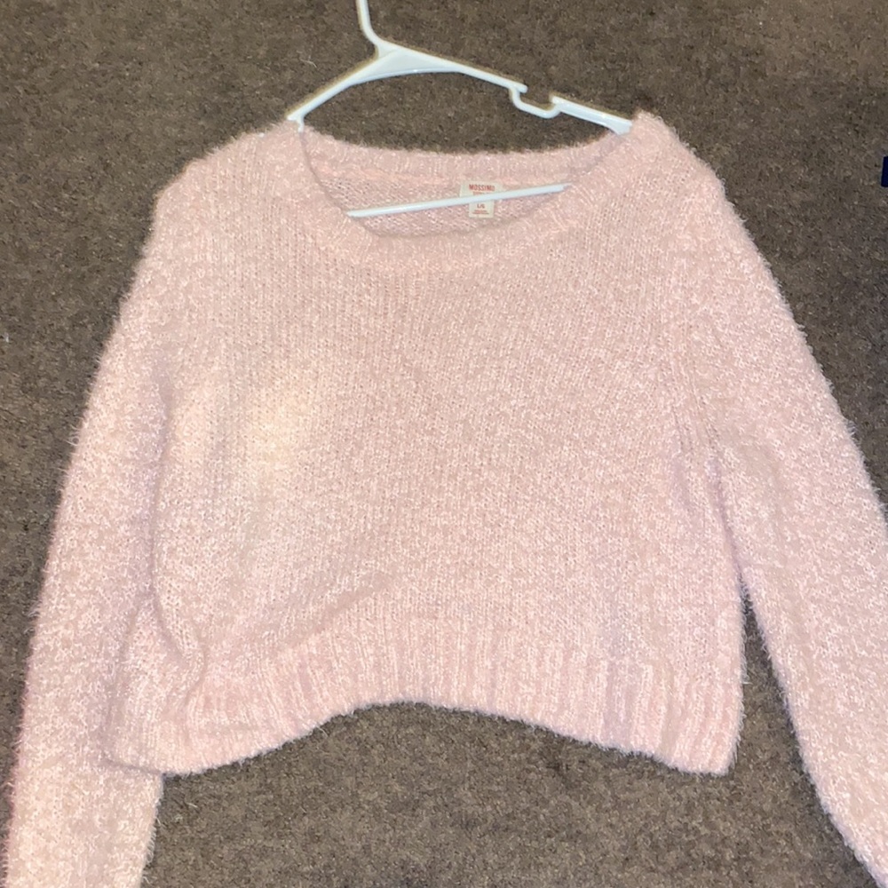 A pink fluffy long sleeve